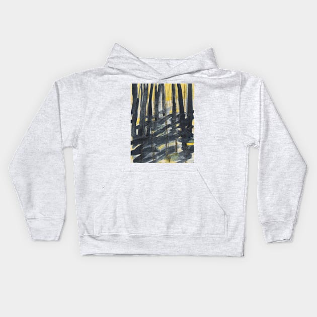 Abstract tree Kids Hoodie by bunlinked